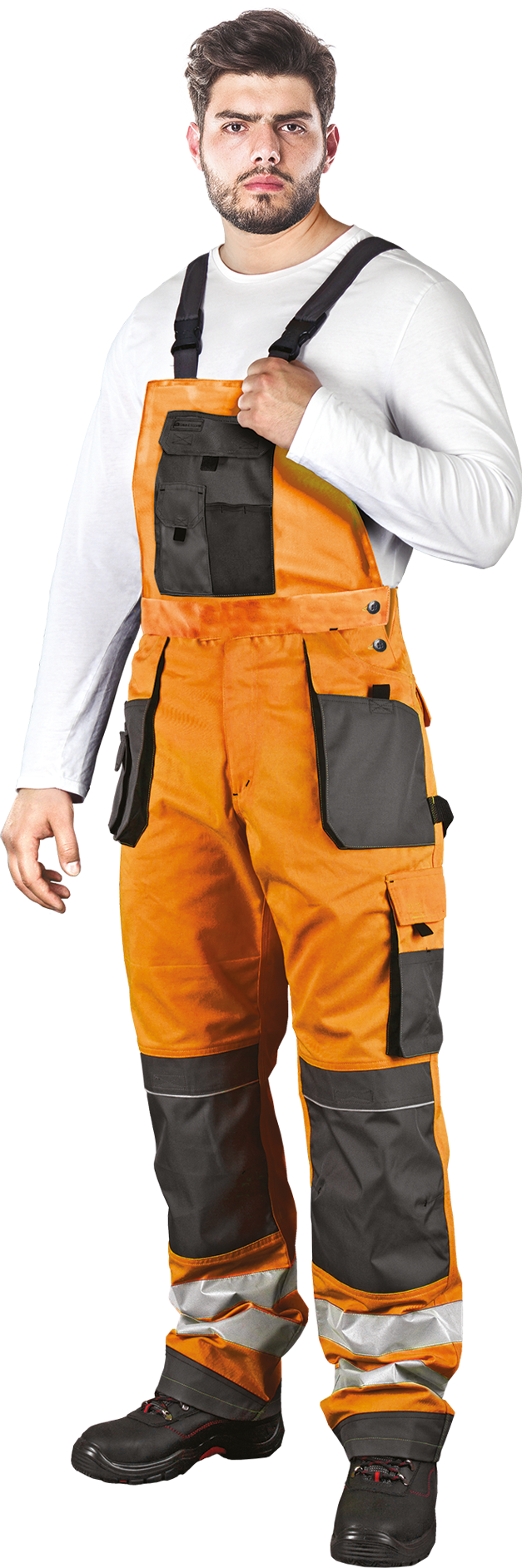 Signalinis darbo puskombinezonis darbui FORMEN-VIS ORANGE