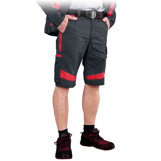 Šortai TANZO GREY-RED