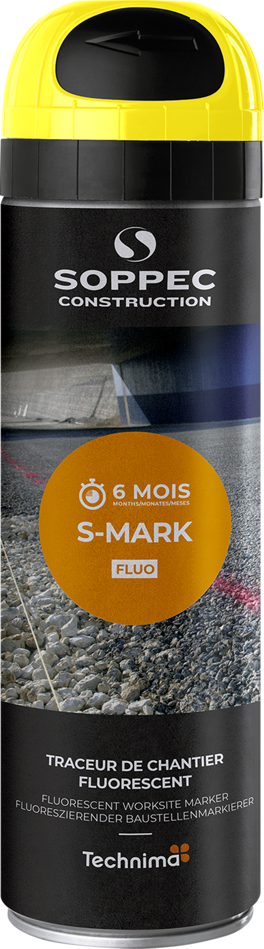 Atspindintys šviesą žymėjimo dažai SOPPEC S-MARK (5 spalvos)