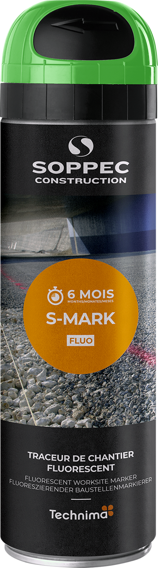Atspindintys šviesą žymėjimo dažai SOPPEC S-MARK (5 spalvos)