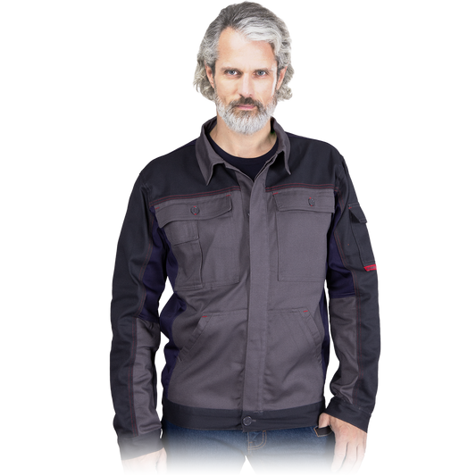 Elastingas medvilninis darbo švarkas BOMER, su elastingos medžiagos intarpais, nevaržo judesių