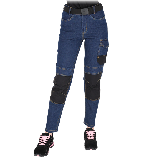 Elastingos moteriškos darbinės džinsinės kelnės JEANS-777