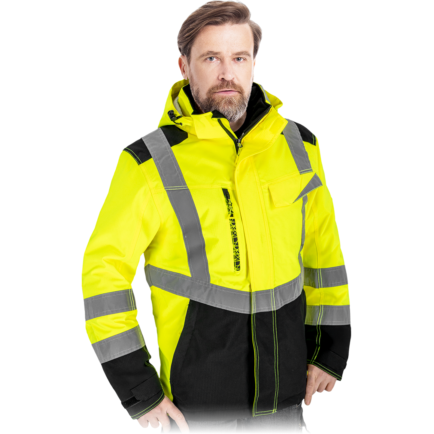 Elastinga signalinė vyriška žieminė striukė RAUTEX WINTER