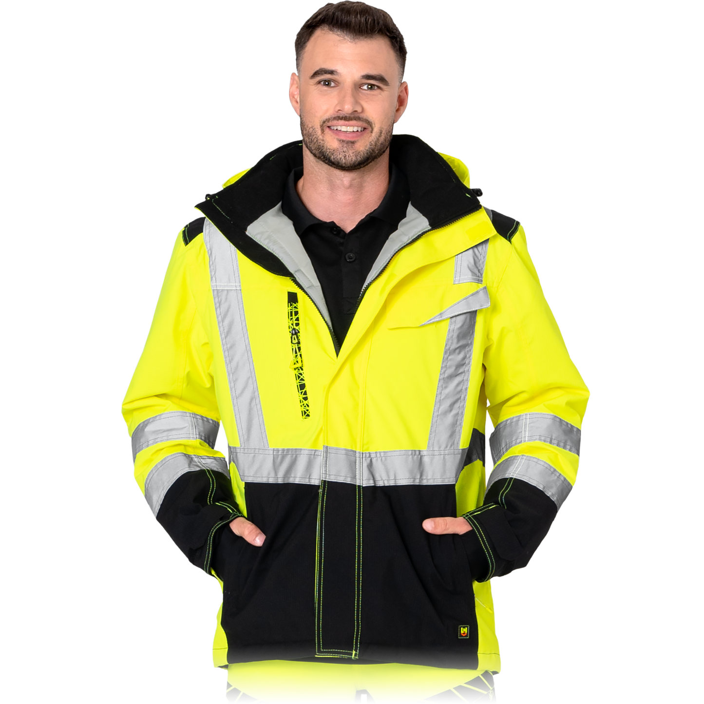 Elastinga signalinė vyriška žieminė striukė RAUTEX WINTER