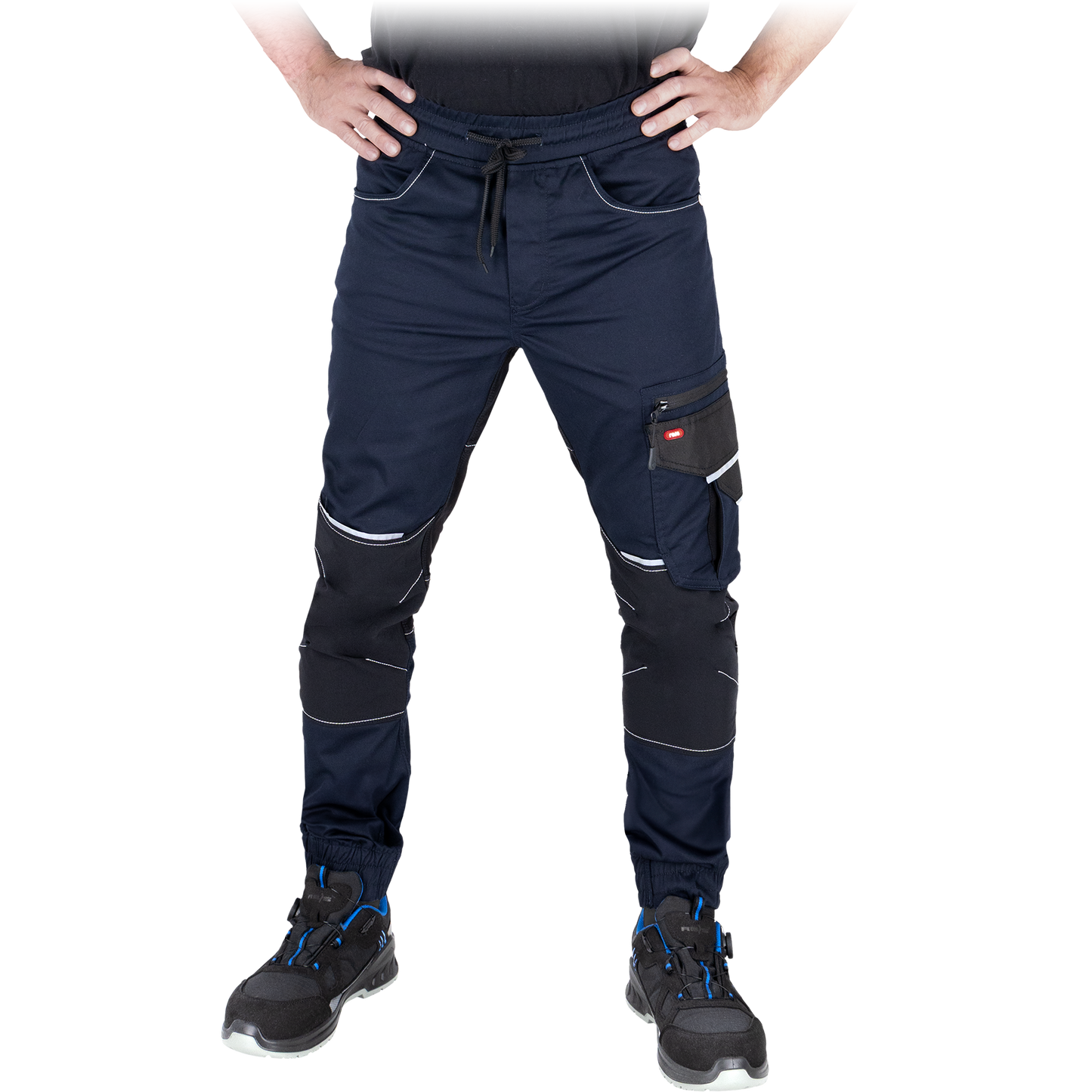 Aukštos kokybės elastingos darbo kelnės FLEXZONE TWILL, užtikrina judėjimo laisvę ir patogumą
