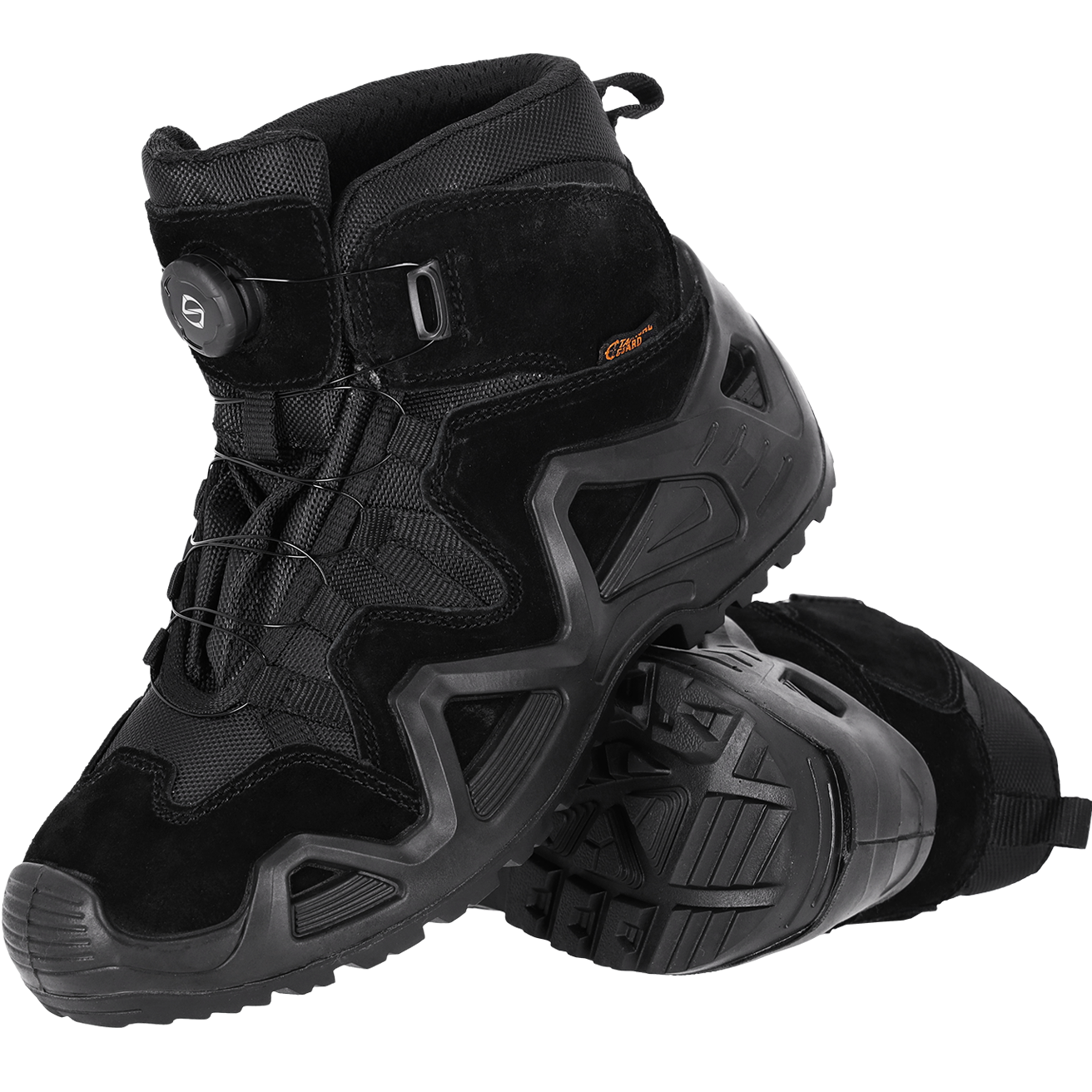 Taktiniai odiniai batai TACTICAL IRON-T BLACK, su greito užveržimo sistema (Copy)