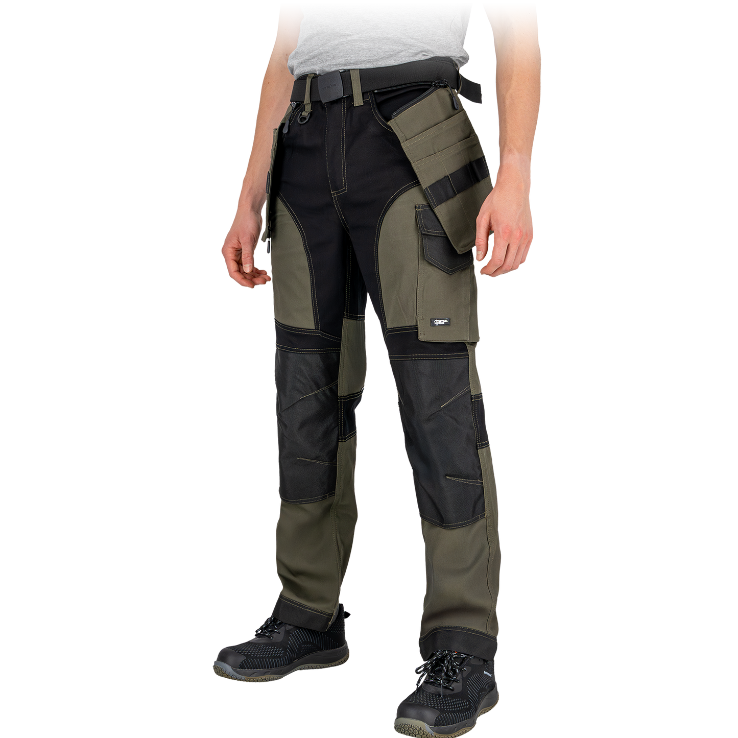 Stilingos ir elastingos darbo kelnės TERRA, ergonomiškos, su papildomomis kišenėmis