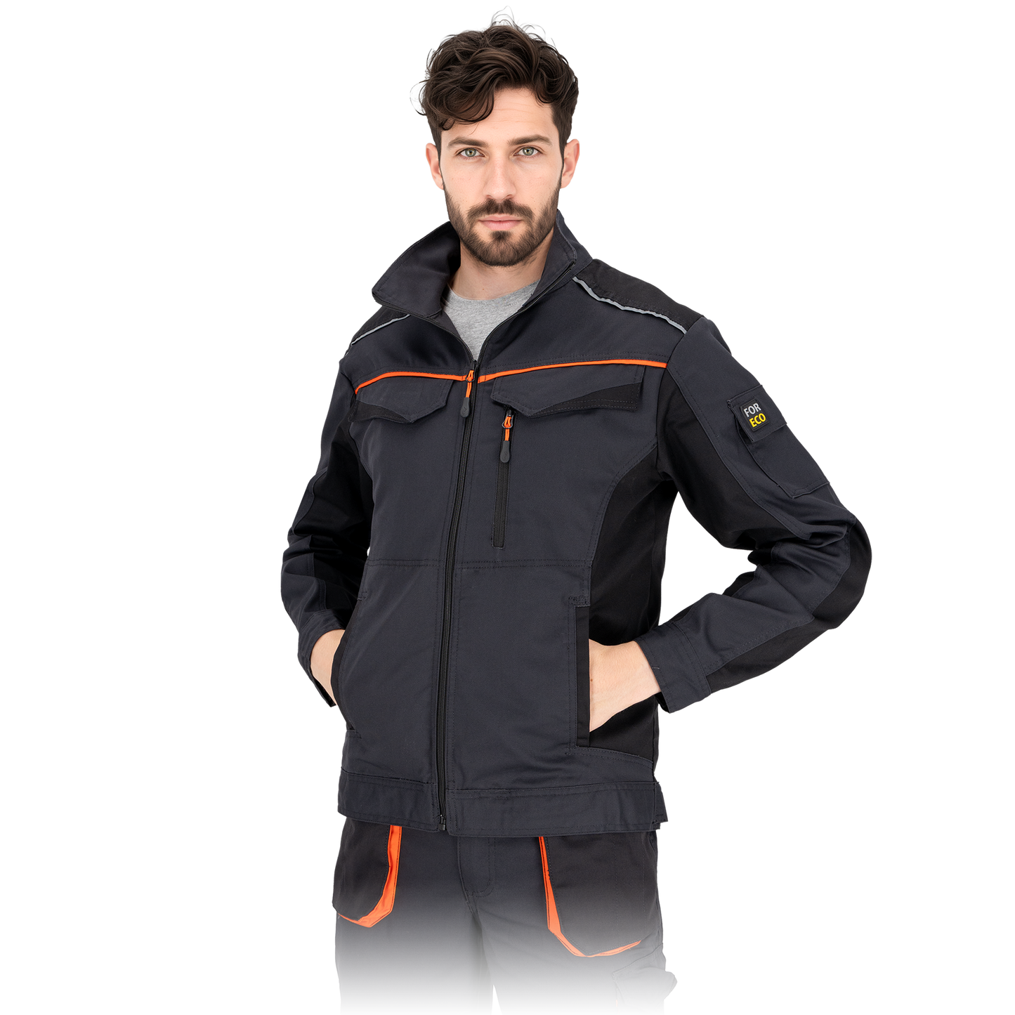 Elastingos medžiagos darbo švarkas FORELASTIC