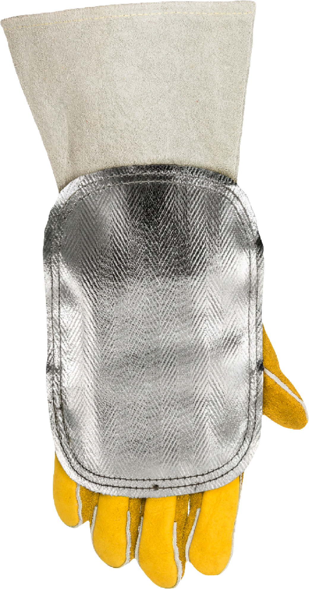 Suvirinimo darbams skirtos aliuminizuota rankų apsauga WELDAS 44-3006LB, 15x20 cm