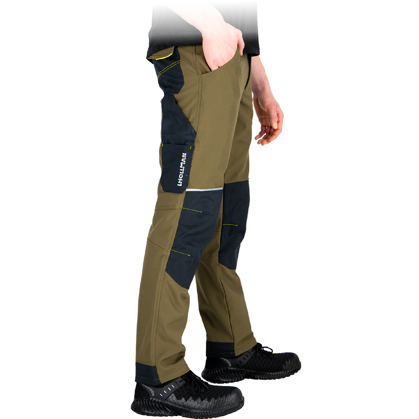 Softshell darbo kelnės GREX, su rip-stop sutvirtinimais