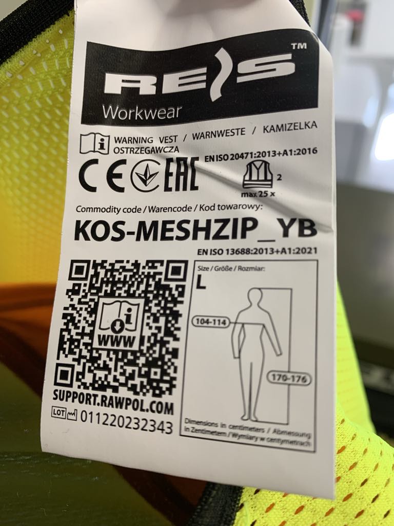 Signalinė Liemenė MESH ZIPPER (geltona arba oranžinė spalvos)