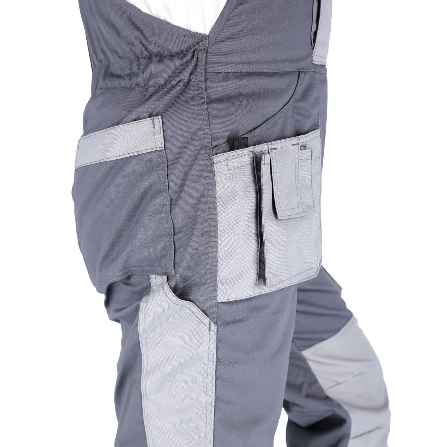 Elastingas darbo puskombinezonis PROMAN STRETCH, pilkos spalvos