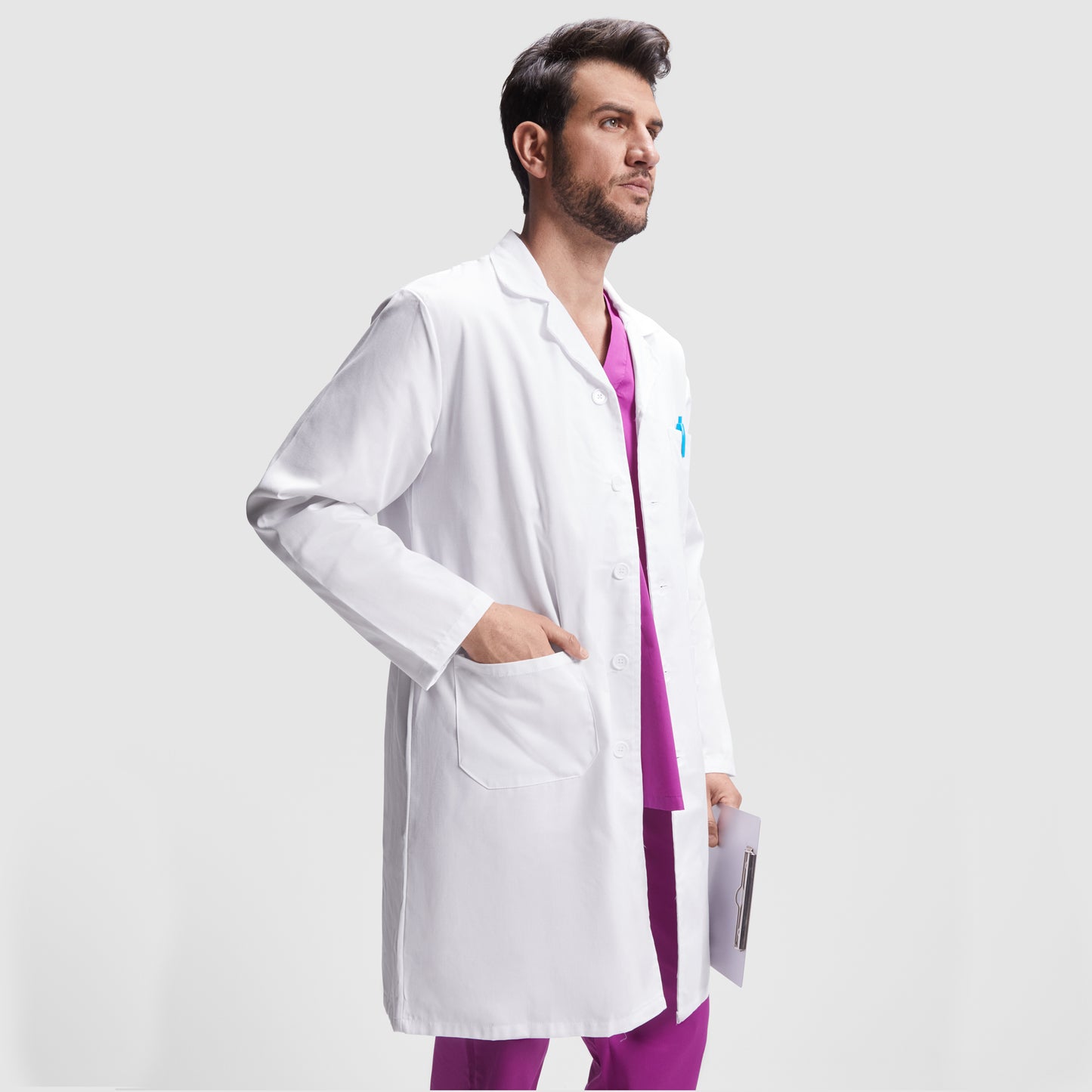 Universalus chalatas VACCINE MEN, ilgomis rankovėmis (įvairių spalvų)