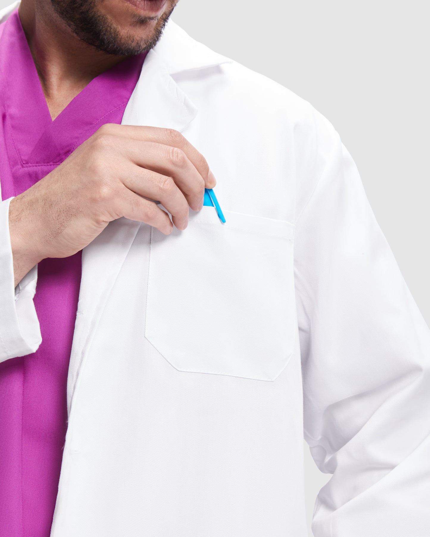 Universalus chalatas VACCINE MEN, ilgomis rankovėmis (įvairių spalvų)