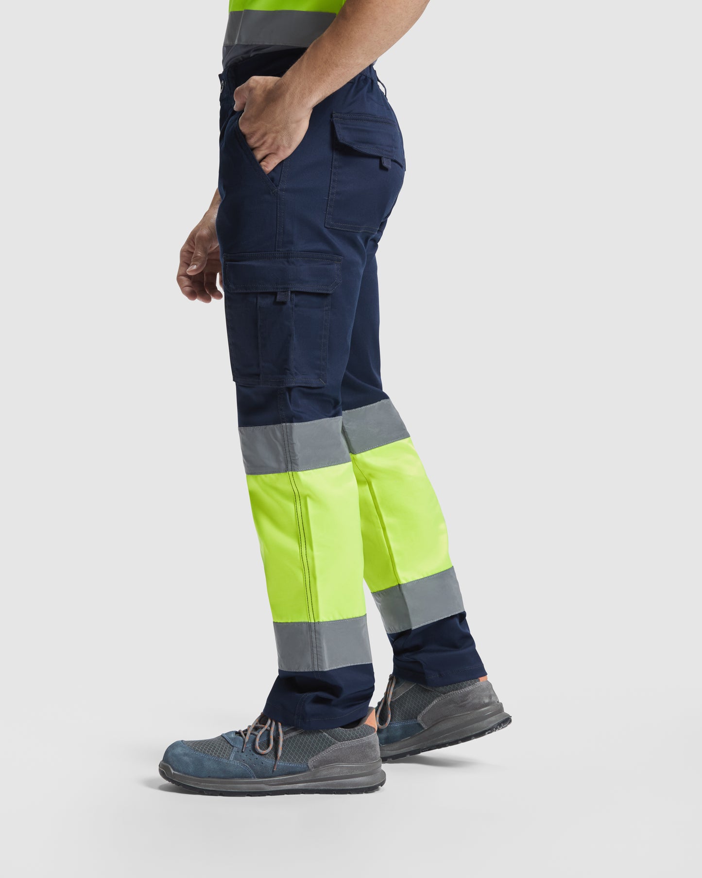 Vyriškos signalinės darbo kelnės DALY STRETCH HW (įvairių spalvų)