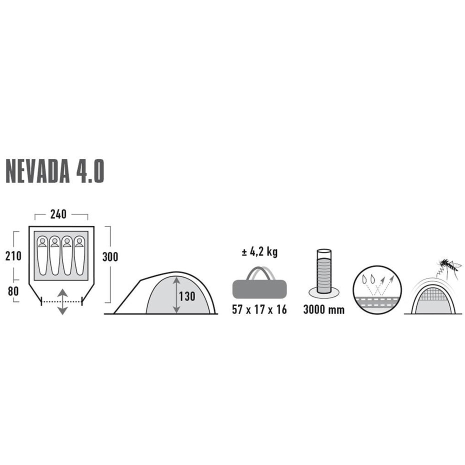 Tent High Peak Nevada 3 WHITE