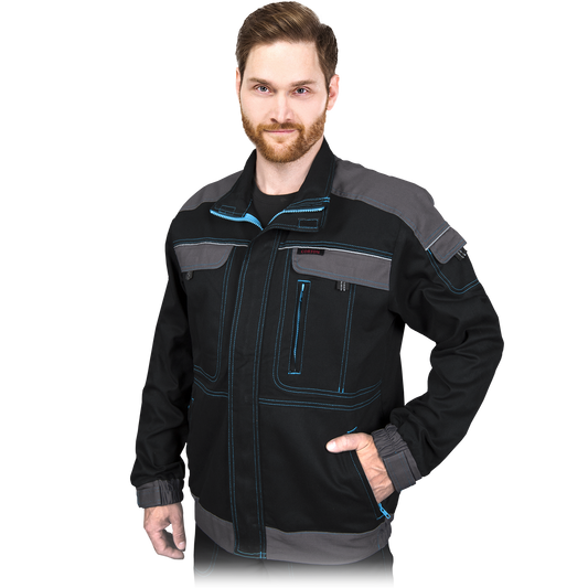 Medvilninis darbo švarkas CORTON BLACK