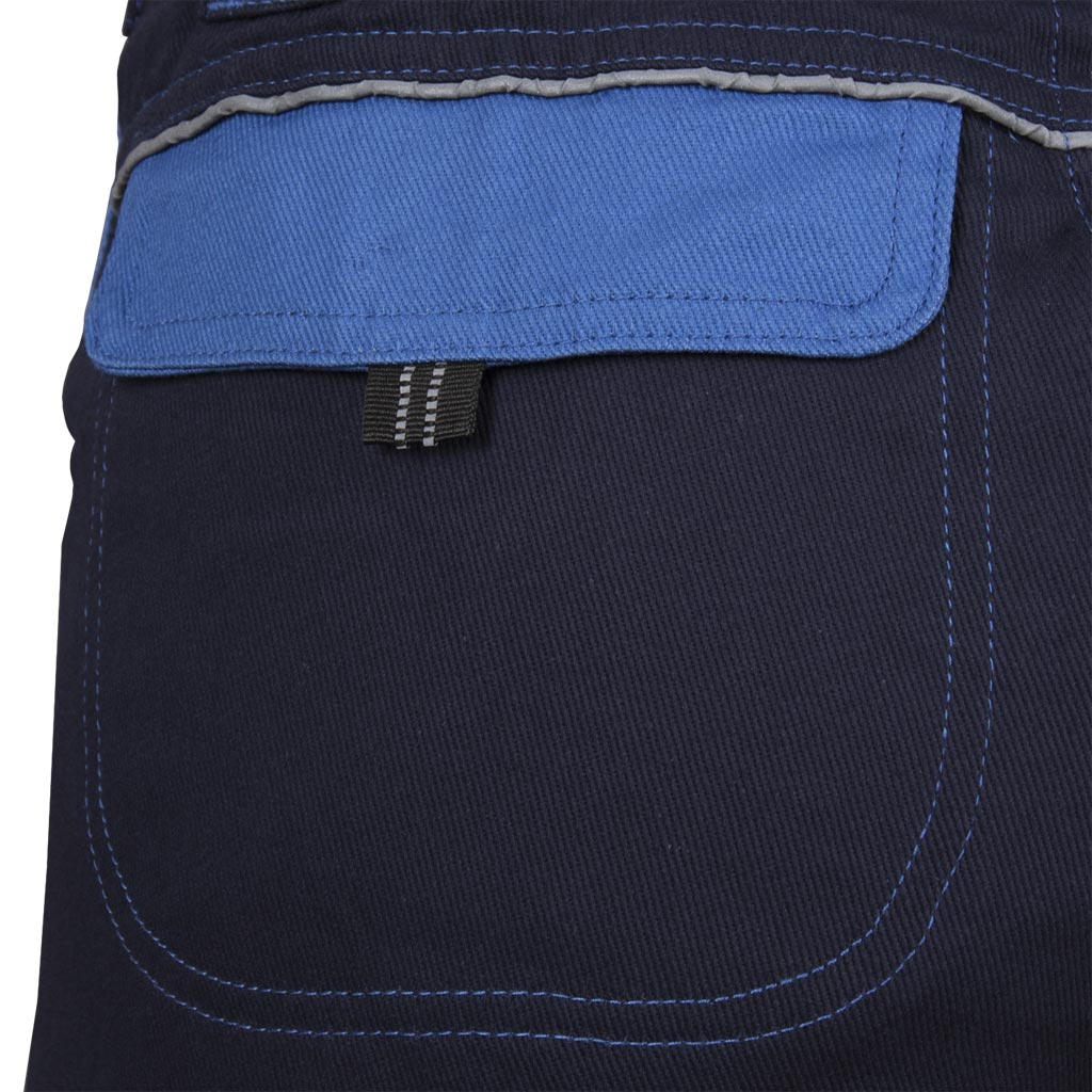 Women's cotton shorts with suspenders CORTON, blue