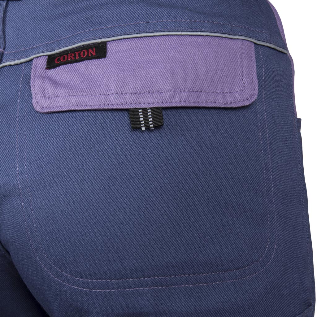 Women's solid cotton trousers CORTON, gray