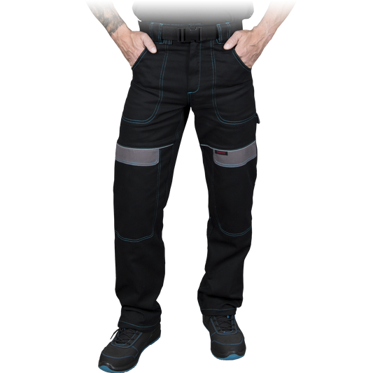 Medvilninės darbo kelnės CORTON, juodos spalvos