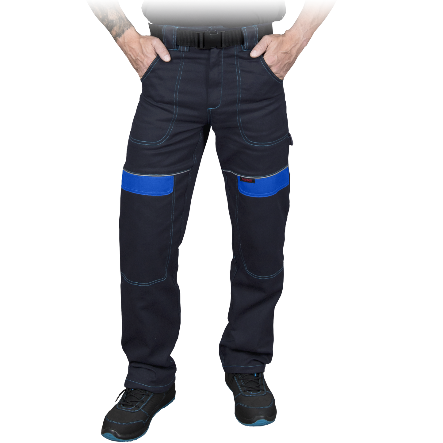 Cotton work trousers CORTON, dark blue