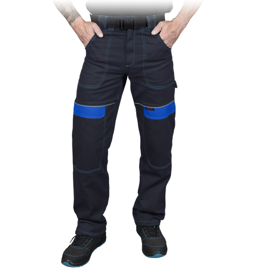 Medvilninės darbo kelnės CORTON, tamsiai mėlynos spalvos