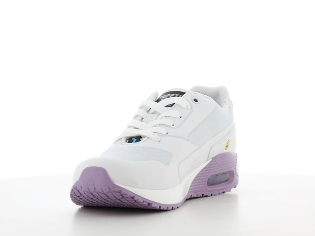 Viršus: Sintetinė oda, kuri užtikrina patvarumą ir komfortą. Pamušalas: Kvėpuojantis tinklelis, kuris užtikrina gerą oro cirkuliaciją ir komfortą visą dieną. Pado Įdėklas: SJ putplasčio įdėklas, suteikiantis papildomą patogumą. Padas: PU/gumos (NBR) mišinys, užtikrinantis puikų sukibimą su paviršiumi. Išimamas Vidpadis: Galima reguliariai keisti arba naudoti savo ortopedinius vidpadžius didesniam komfortui.