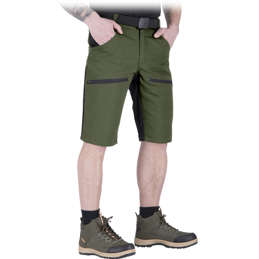 Elastingi vyriški šortai HOBBER khaki