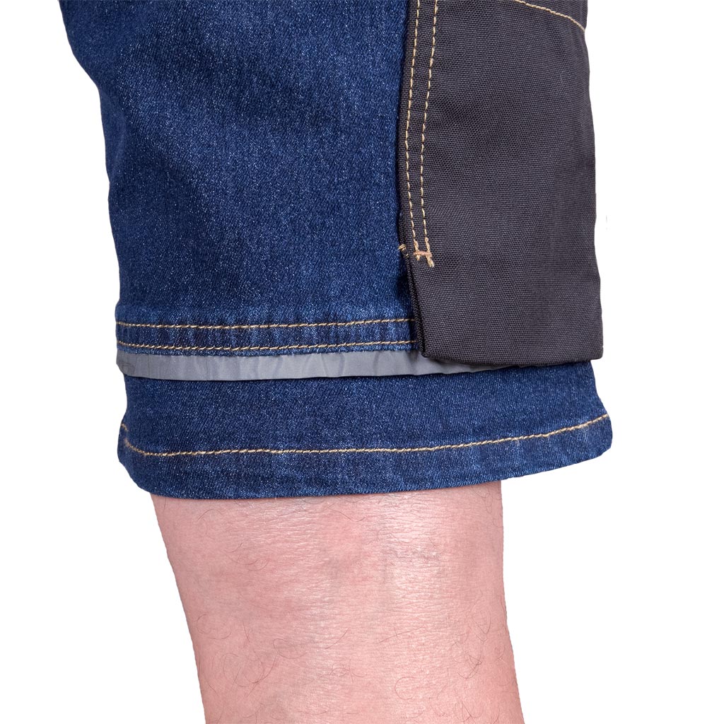 Elastingi džinsiniai darbo šortai JEAN BLUE
