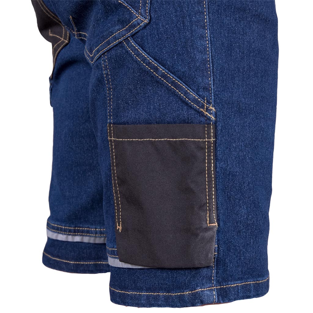 Elastingi džinsiniai darbo šortai JEAN BLUE