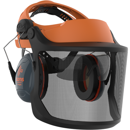 EVOGuard® M2 - tai aukščiausios kokybės apsauginis rinkinys, kuris suteikia visapusišką apsaugą galvai, klausai ir akims. Puikus pasirinkimas staliams, dailidėms ir miškininkams.  Rinkinio sudėtis:  Galvos apsauga Ausinės Tinklelis Akiniai