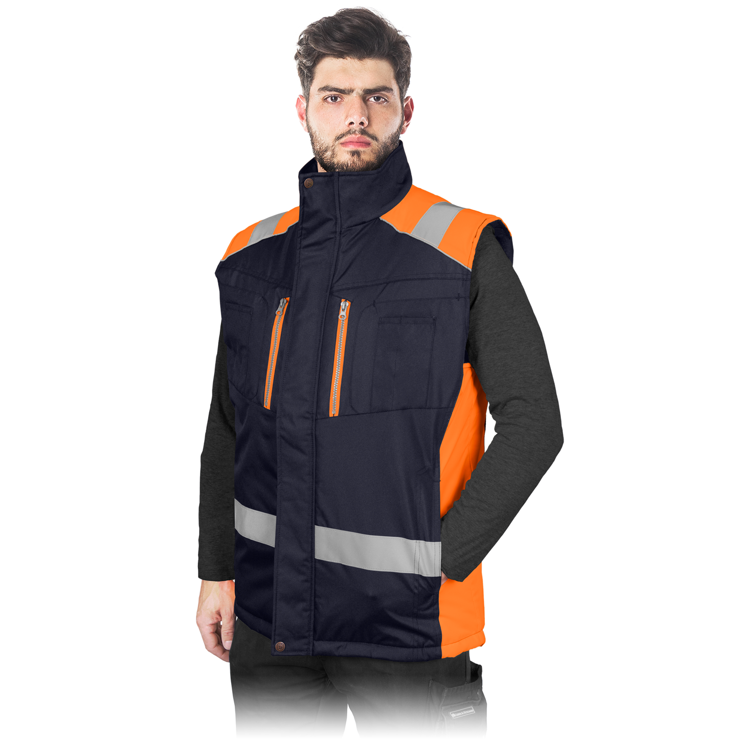 Neperšlampanti liemenė darbui ASKER ORANGE, oranžinės spalvos