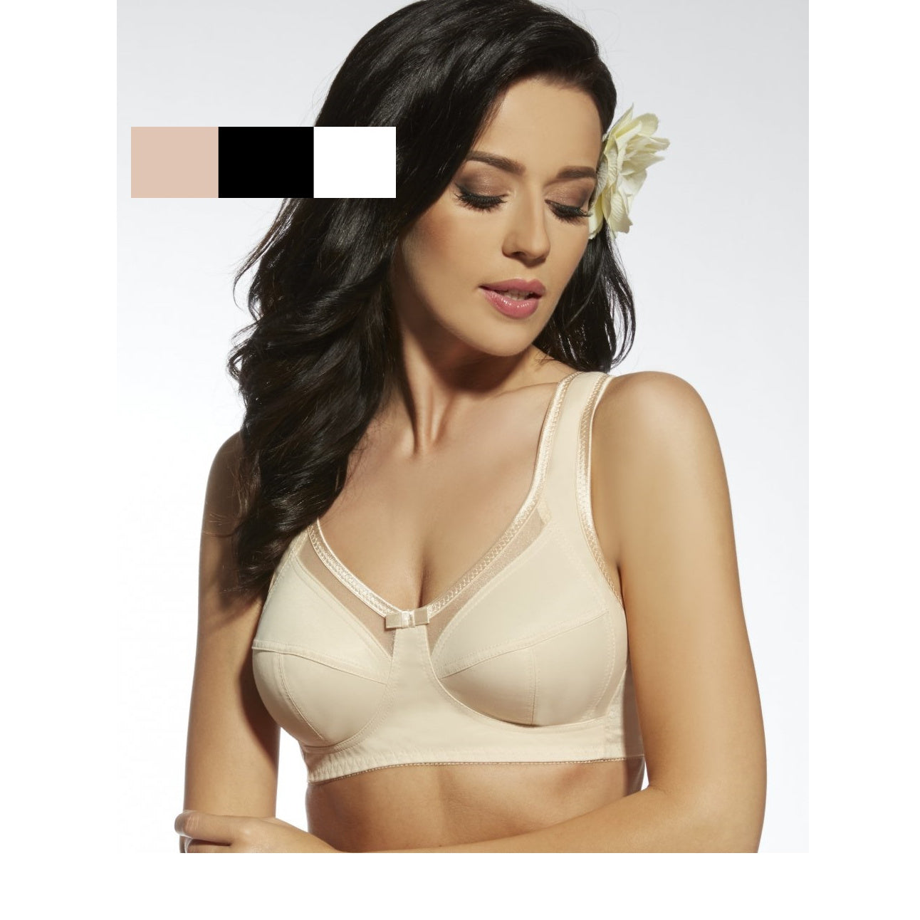Non-wired bra VIKI 582 light brown