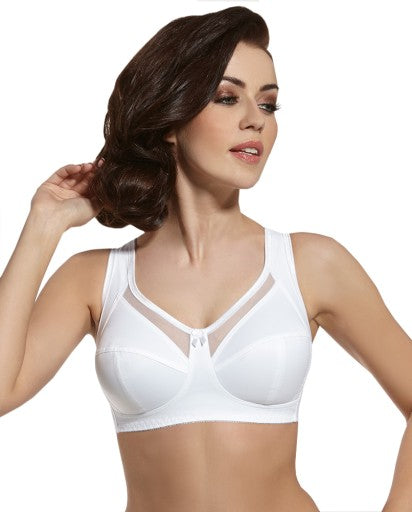 Liemenėlė be lankelių VIKI 582 baltos spalvos