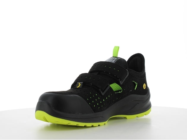 Aukštos kokybės itin patogūs ir orui pralaidūs sandalai MODULO S1PS SANDAL, juodos spalvos