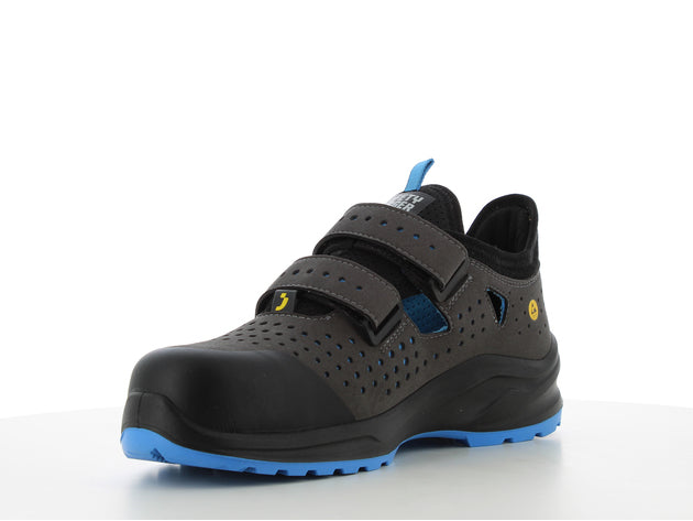 Aukštos kokybės itin patogūs ir orui pralaidūs sandalai MODULO S1PS SANDAL, pilkos spalvos