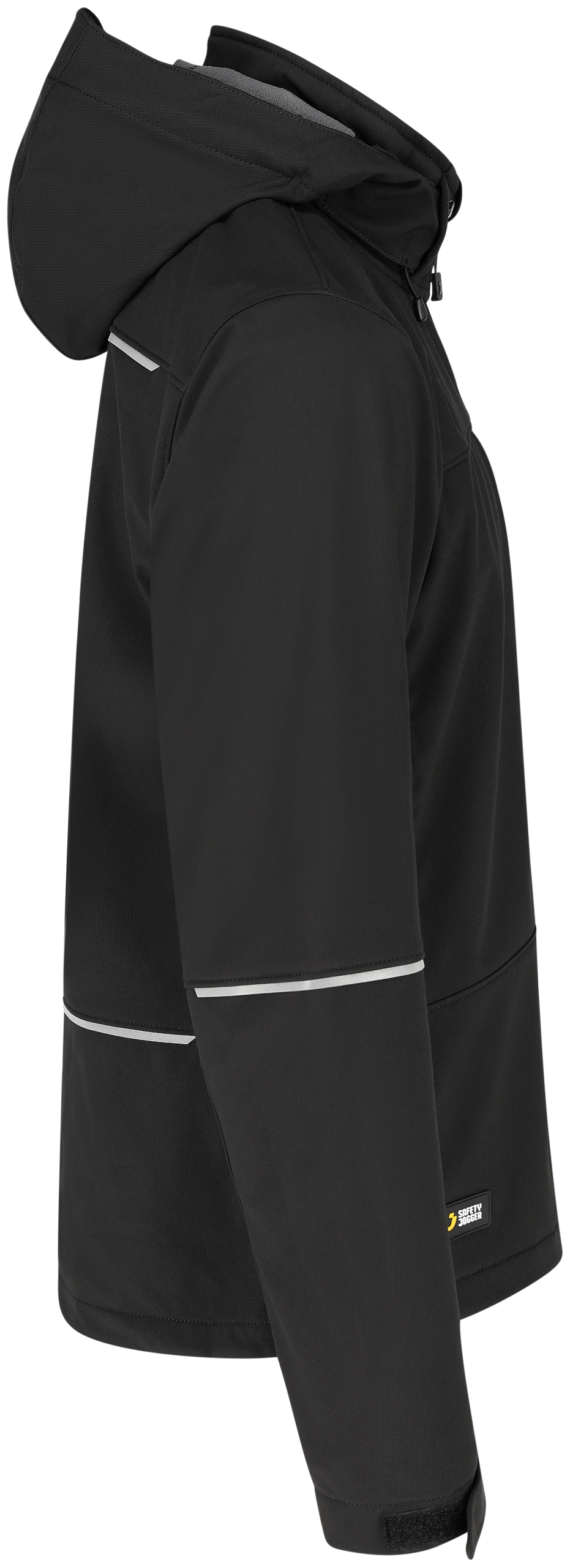 Moderni ir funkcionali striukė SJ OAK SOFTSHELL, atsparumas vandeniui 10 000 mm, juoda spalva