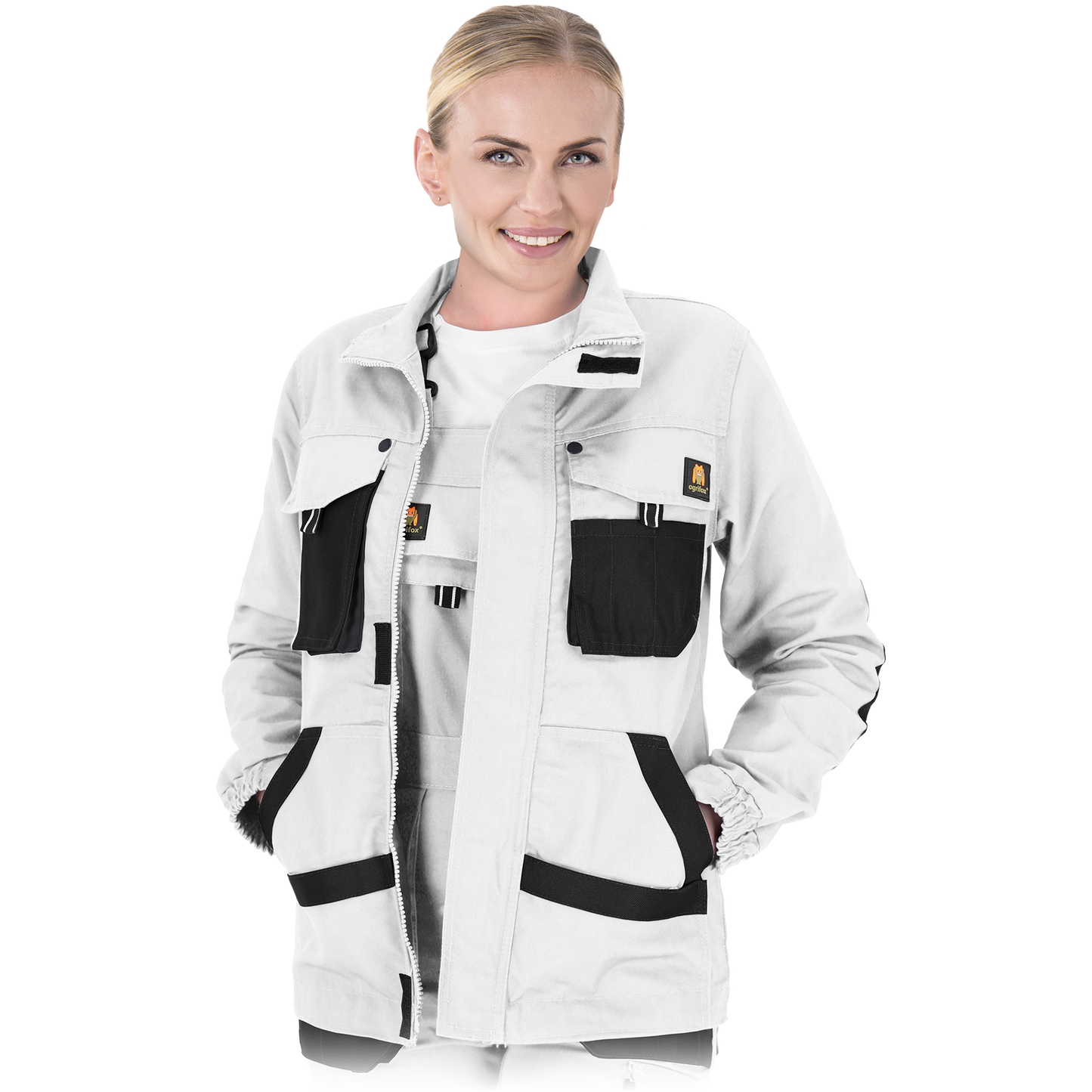 Women's work jacket FIO WHITE