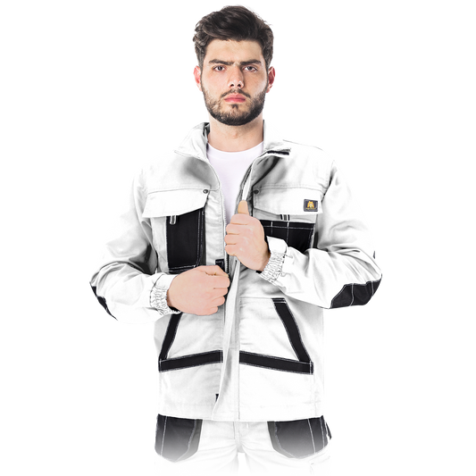 Men's work jacket FIO WHITE