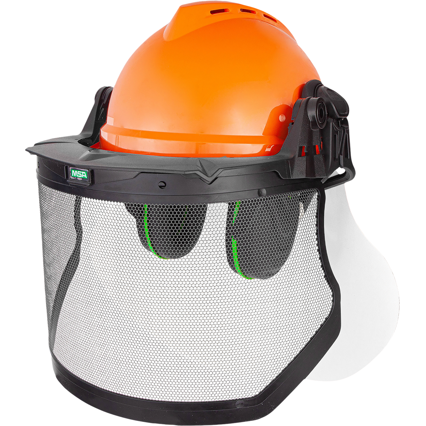 Profesionalus miško darbams skirtas apsauginis šalmo rinkinys MSA Forestry Kit