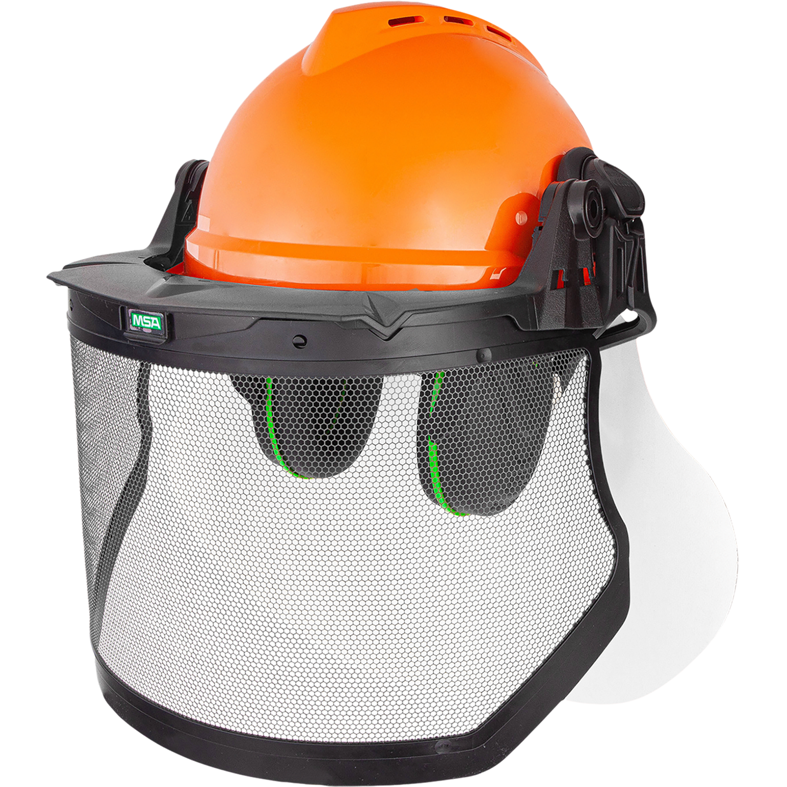 Profesionalus miško darbams skirtas apsauginis šalmo rinkinys MSA Forestry Kit