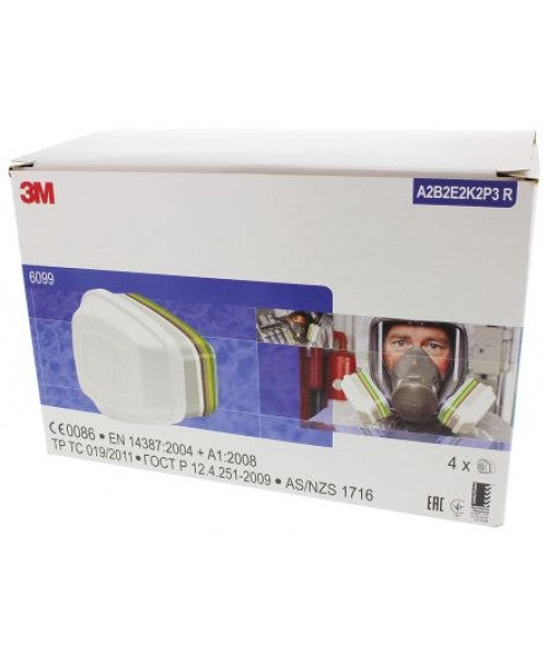 3M™ dujų, garų ir kietųjų dalelių filtras, A2B2E2K2HgP3 + formaldehidas, 6099