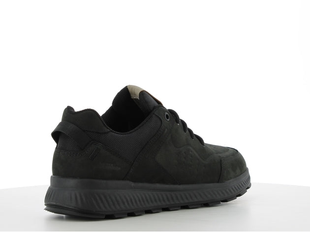 Neperšlampantys odiniai žygio batai STEADY LOW, juoda spalva