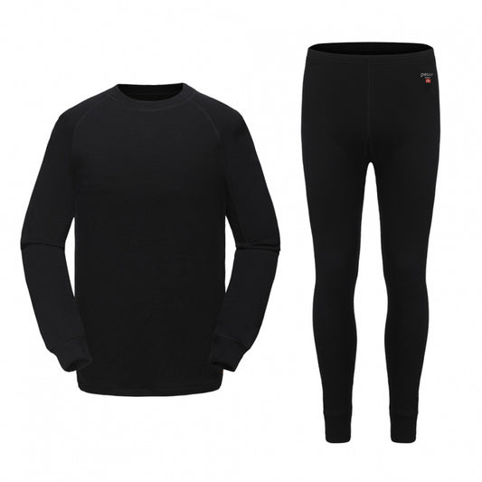 Pesso Thermo Merino komplektas-  tai pirmo sluoksnio drabužiai, padedantys išlaikyti optimalią kūno temperatūrą. Dėl unikalios strikotažinės medžiagos mezgimo struktūros šie gaminiai yra labai ploni, minkšti, gerai priglundantys prie kūno, todėl gali būti dėvimi ne tik intensyviai sportuojant, bet ir kaip apatiniai drabužiai.  Sudėtyje esanti merino vilna izoliuoja šilumą, bei sugeria drėgmę. Pesso Merino termo rūbai tinkami dėvėti žiemą aktyviai dirbant ar sportuojant.