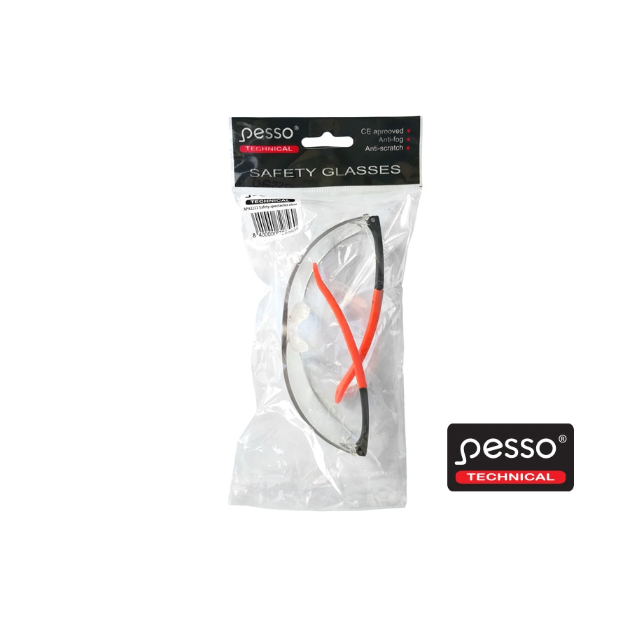Apsauginiai akiniai PESSO 92233, skaidrūs