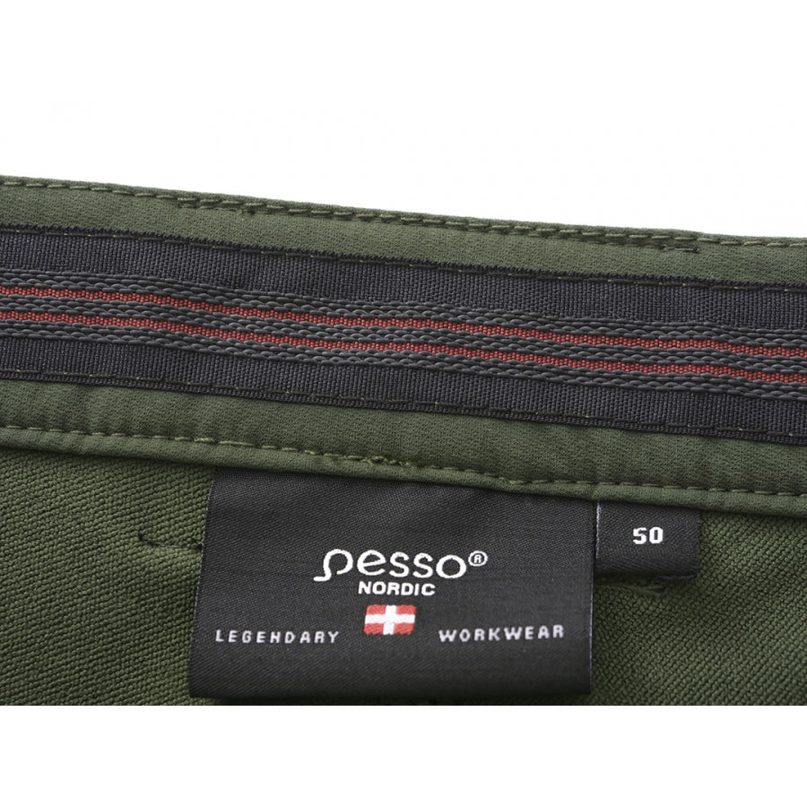 Profesionalios darbo kelnės Pesso Nexus Flexpro 185, žalios spalvos