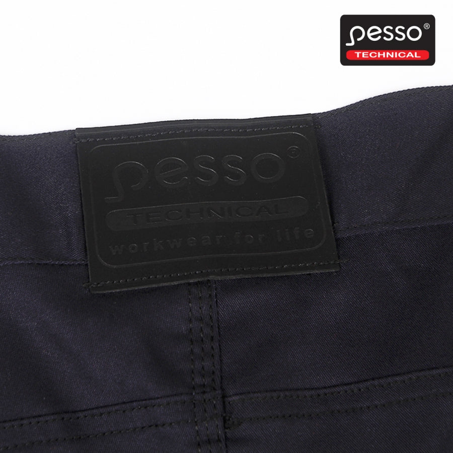 Darbo kelnės Pesso iš tvirto medvilninio STRETCH 215 audinio su elastanu, mėlynos