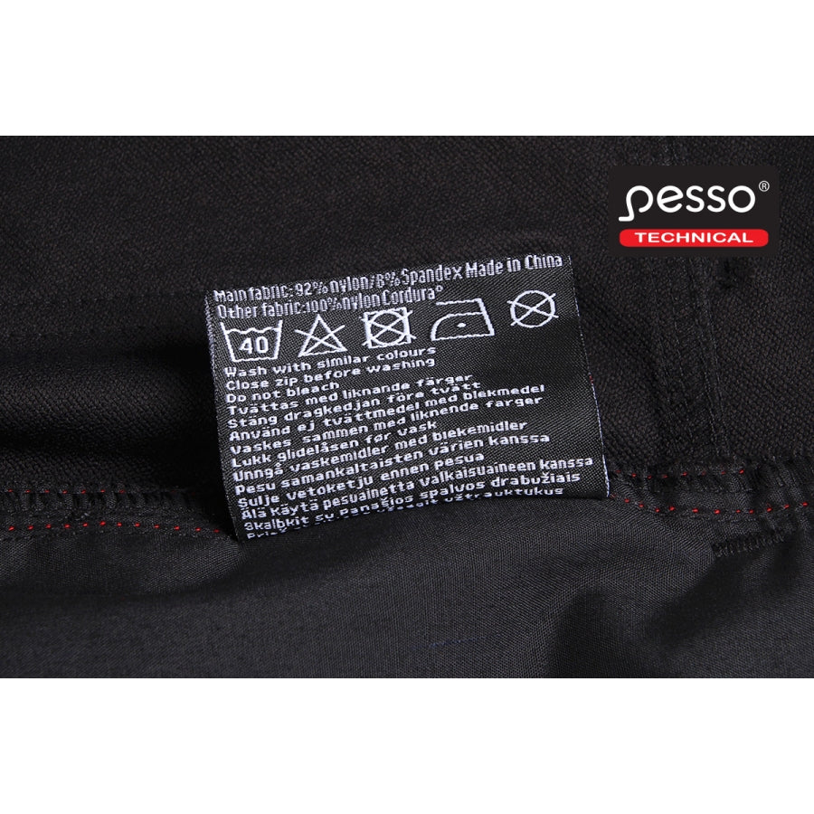 Darbo kelnės Pesso iš tvirto ir tampraus STRETCH audinio Pesso Mercury, juodos | KD145B