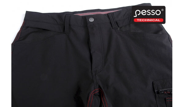 Darbo kelnės Pesso iš tvirto ir tampraus STRETCH audinio Pesso Mercury, juodos | KD145B