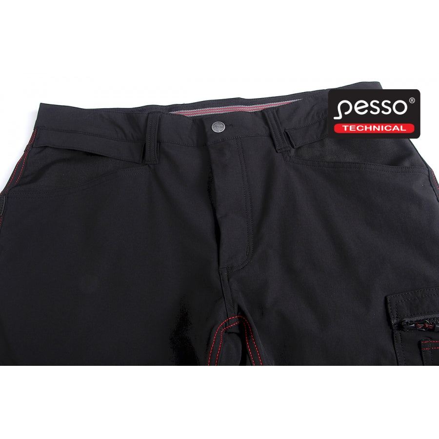 Darbo kelnės Pesso iš tvirto ir tampraus STRETCH audinio Pesso Mercury, juodos | KD145B